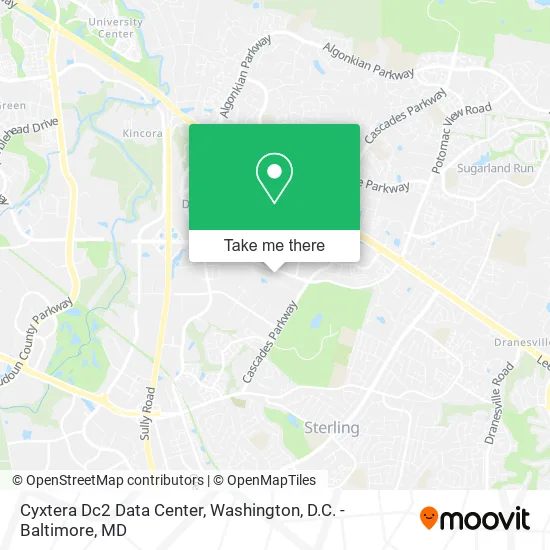 Mapa de Cyxtera Dc2 Data Center