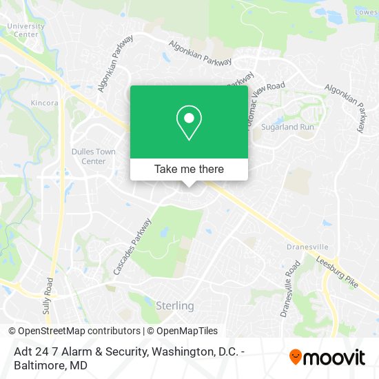 Mapa de Adt 24 7 Alarm & Security