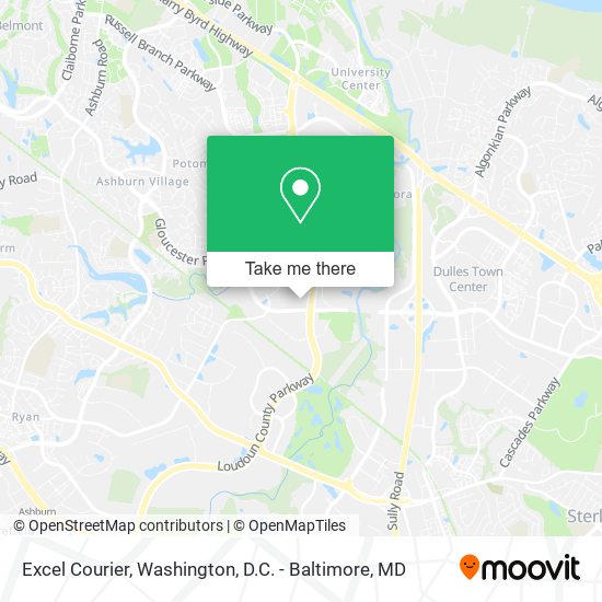 Excel Courier map