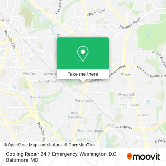 Cooling Repair 24 7 Emergency map