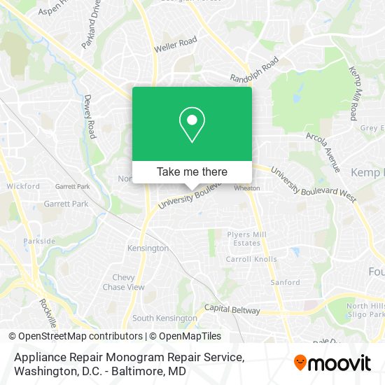 Mapa de Appliance Repair Monogram Repair Service