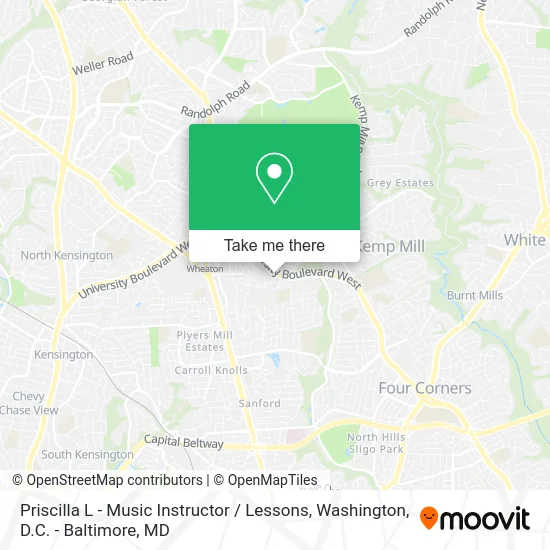 Priscilla L - Music Instructor / Lessons map