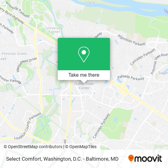 Select Comfort map