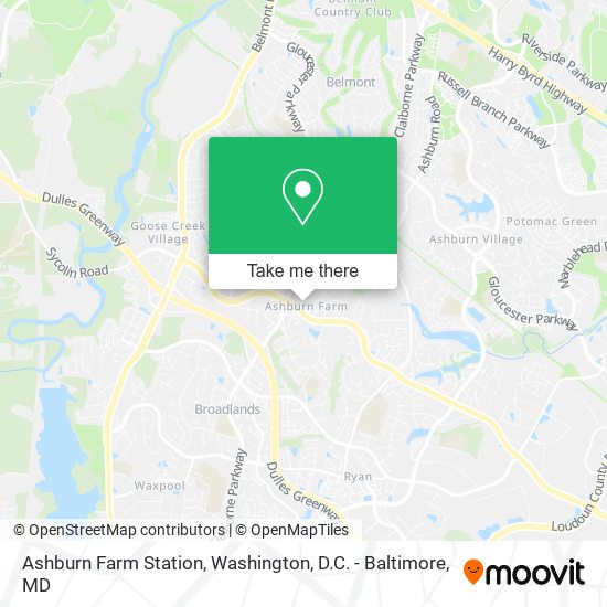 Mapa de Ashburn Farm Station