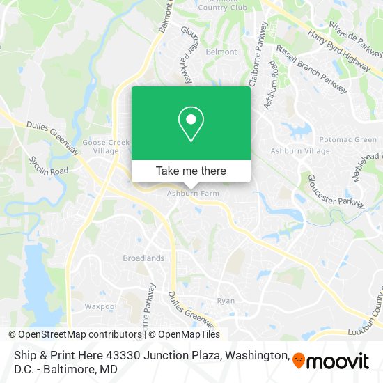 Ship & Print Here 43330 Junction Plaza map