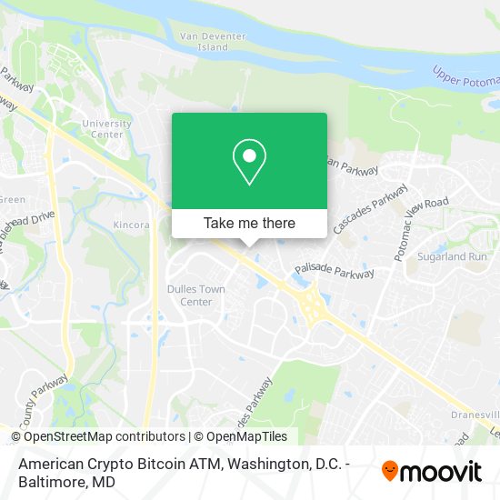 Mapa de American Crypto Bitcoin ATM