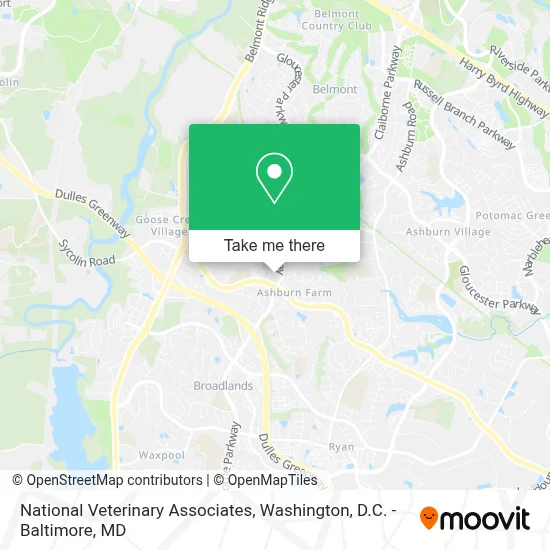 National Veterinary Associates map