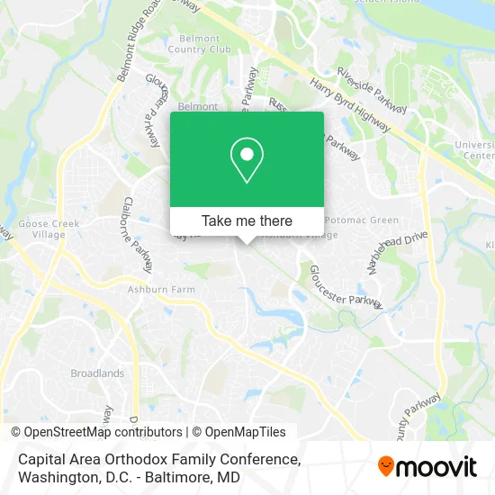Capital Area Orthodox Family Conference map
