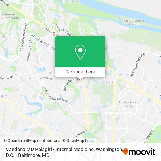 Mapa de Vandana MD Palagiri - Internal Medicine