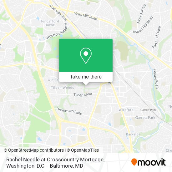 Rachel Needle at Crosscountry Mortgage map