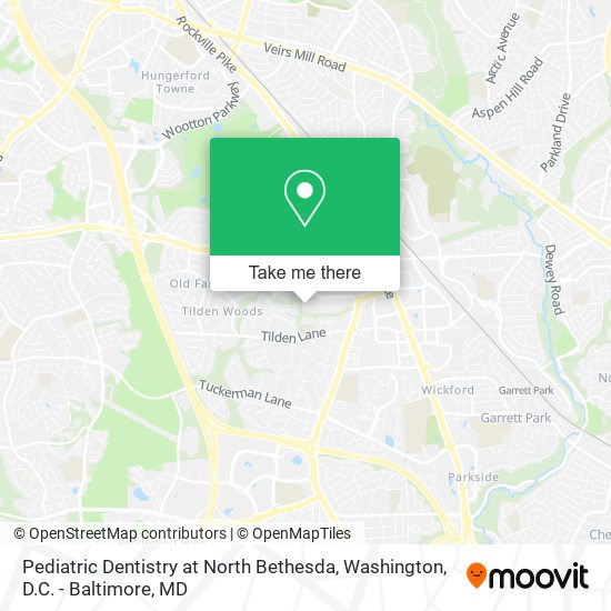 Mapa de Pediatric Dentistry at North Bethesda