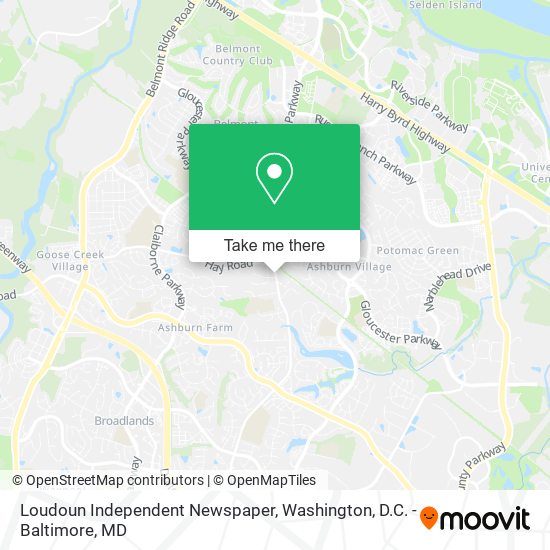 Loudoun Independent Newspaper map