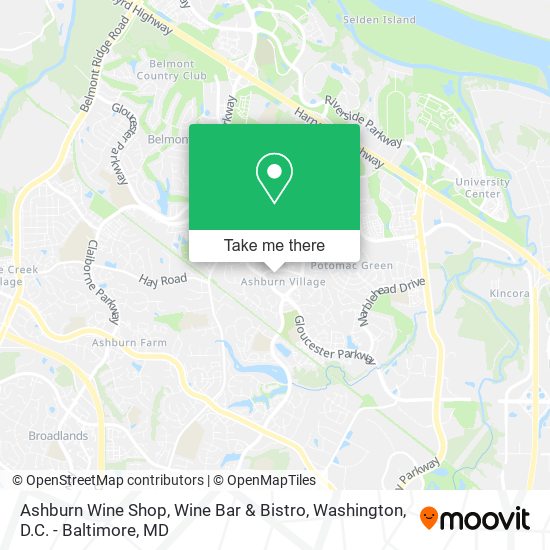 Mapa de Ashburn Wine Shop, Wine Bar & Bistro
