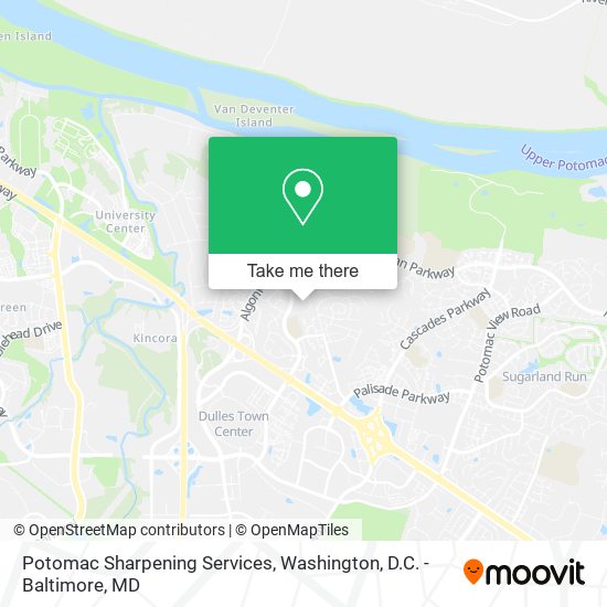Mapa de Potomac Sharpening Services