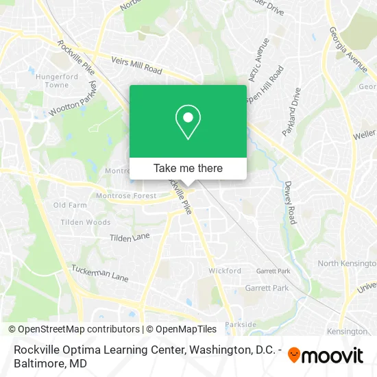 Mapa de Rockville Optima Learning Center