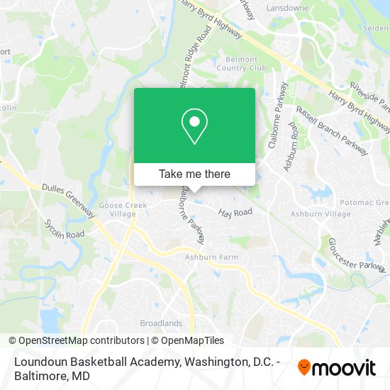 Loundoun Basketball Academy map