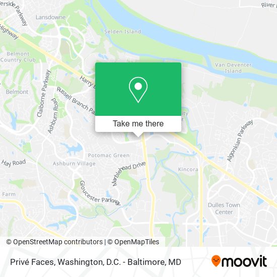 Privé Faces map
