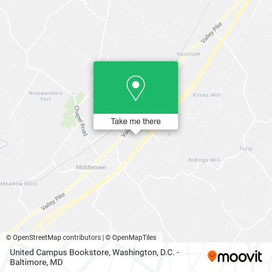 United Campus Bookstore map