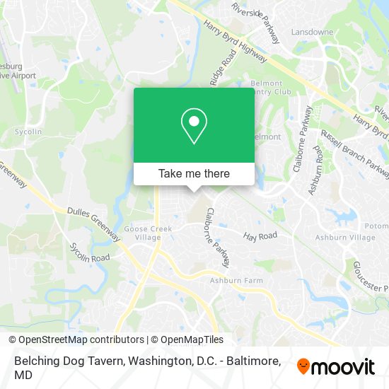 Belching Dog Tavern map