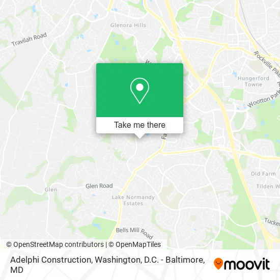 Adelphi Construction map