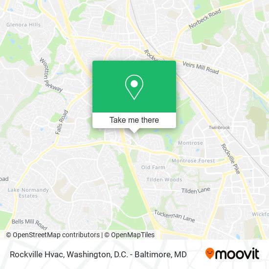 Rockville Hvac map