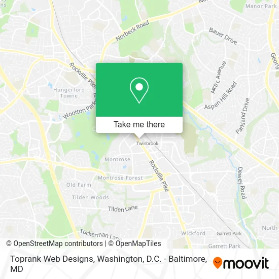 Toprank Web Designs map