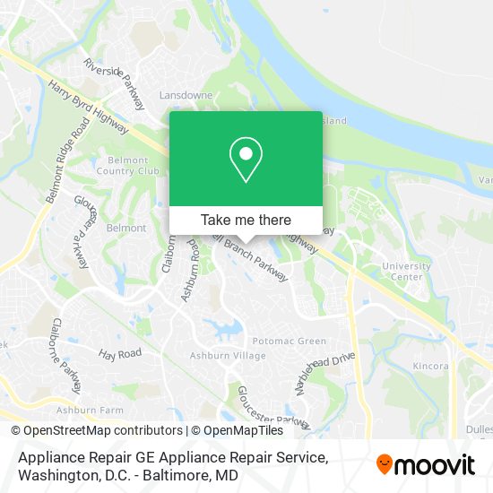 Appliance Repair GE Appliance Repair Service map