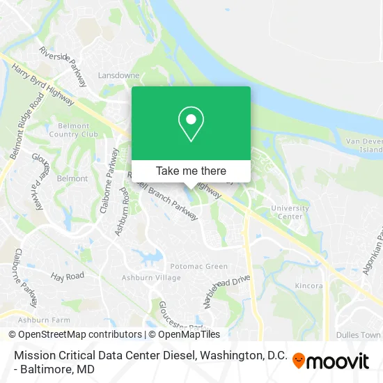 Mission Critical Data Center Diesel map