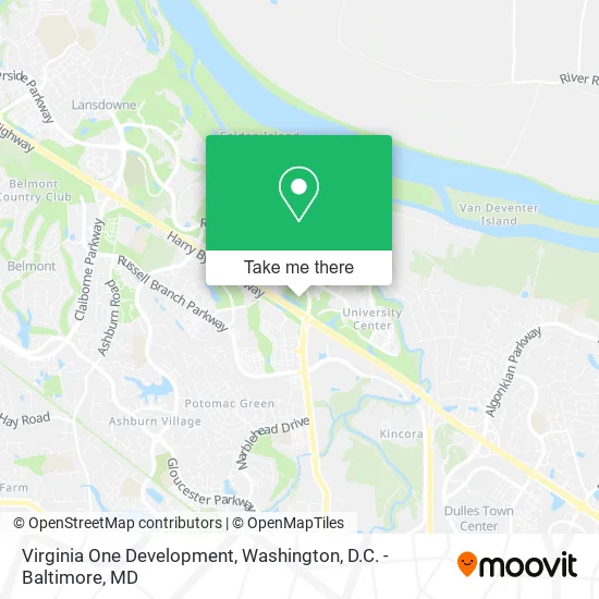 Virginia One Development map