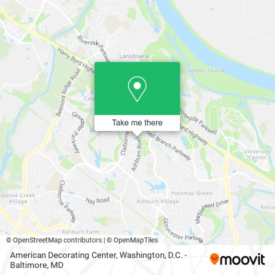 American Decorating Center map