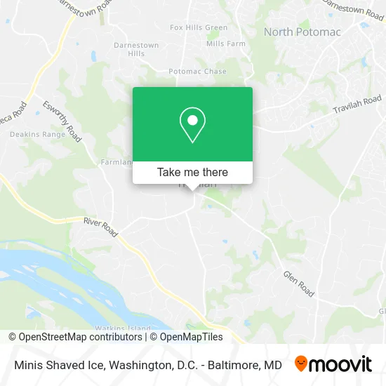 Minis Shaved Ice map