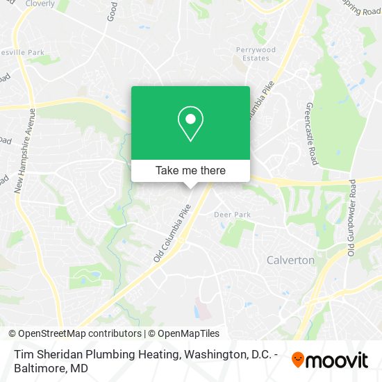 Mapa de Tim Sheridan Plumbing Heating