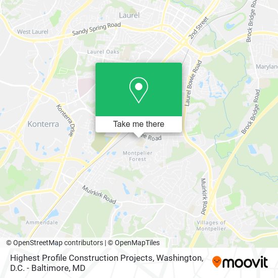 Highest Profile Construction Projects map