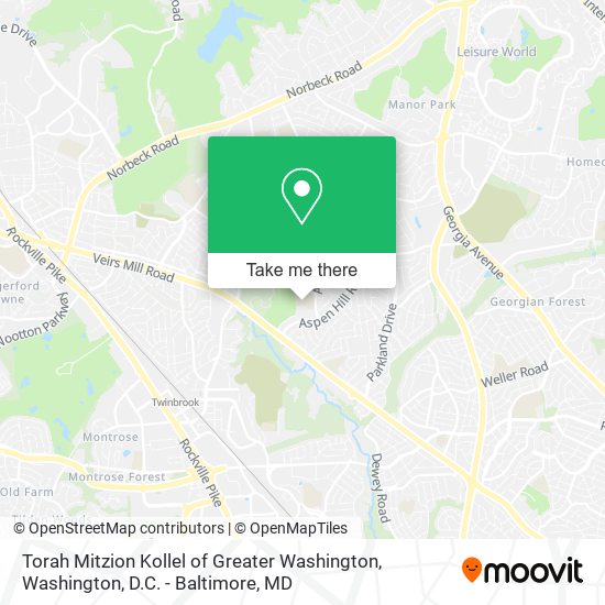 Torah Mitzion Kollel of Greater Washington map