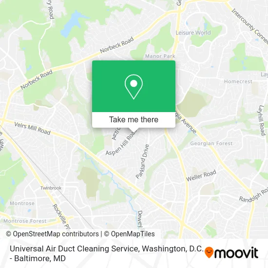 Universal Air Duct Cleaning Service map