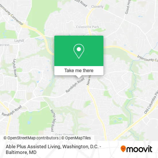 Able Plus Assisted Living map