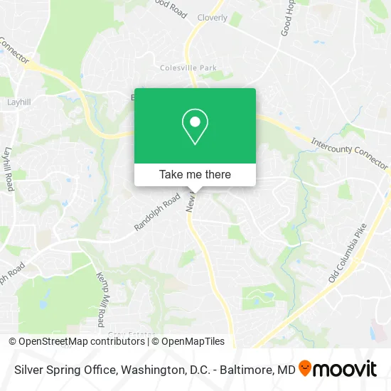 Silver Spring Office map