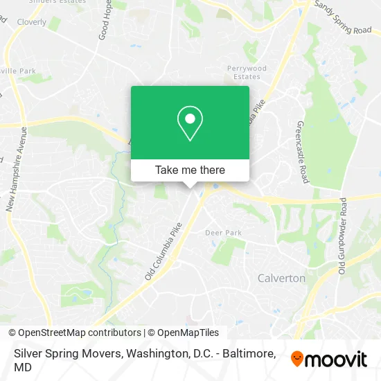 Silver Spring Movers map