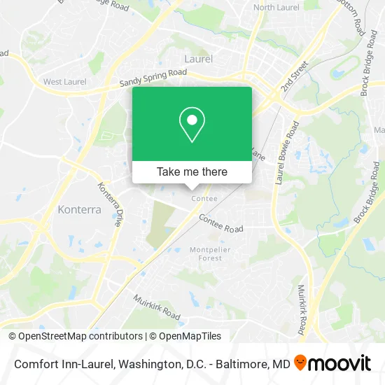 Comfort Inn-Laurel map