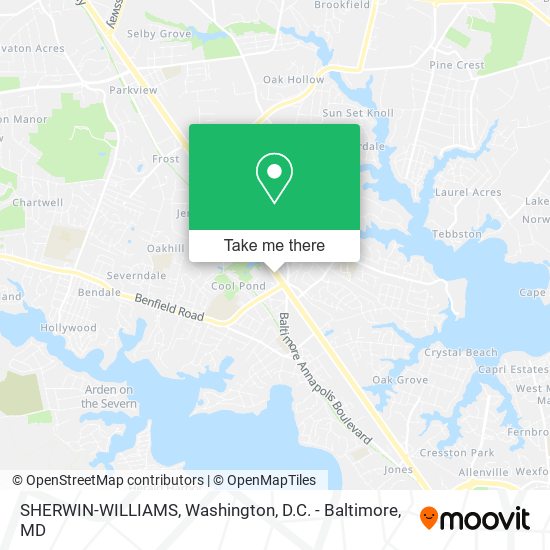 Mapa de SHERWIN-WILLIAMS