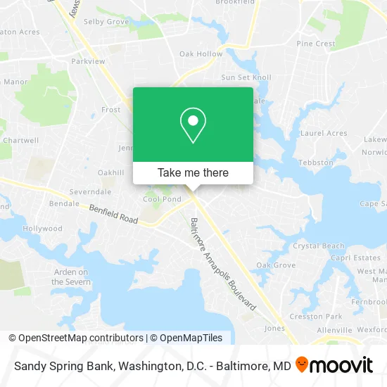 Sandy Spring Bank map