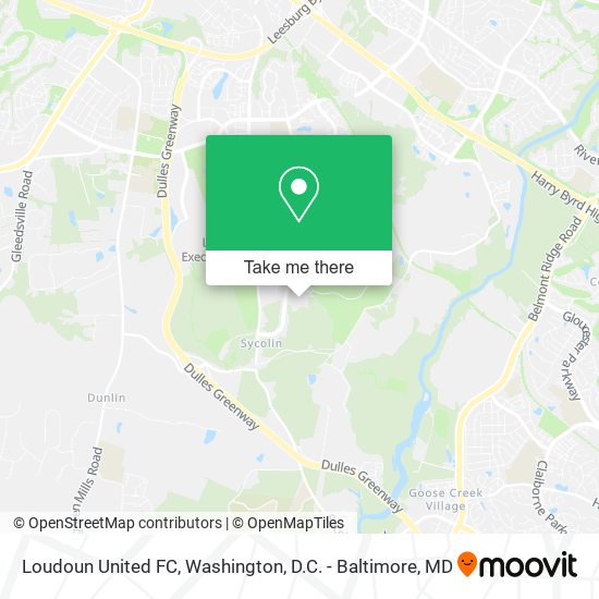 Loudoun United FC map