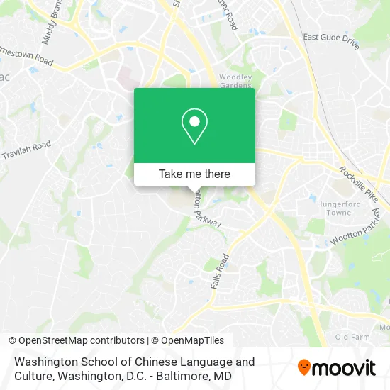 Washington School of Chinese Language and Culture map
