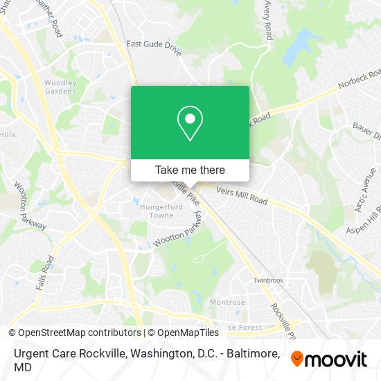 Mapa de Urgent Care Rockville