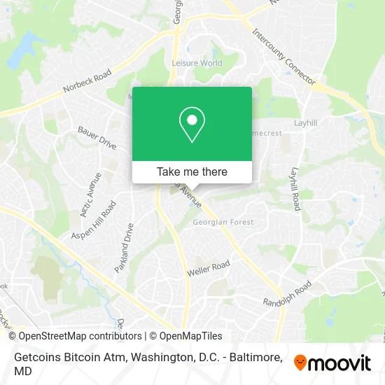 Getcoins Bitcoin Atm map