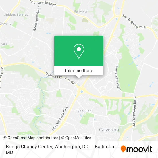 Briggs Chaney Center map