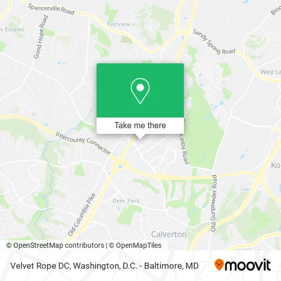 Mapa de Velvet Rope DC