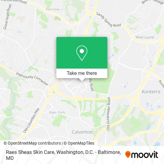 Raes Sheas Skin Care map