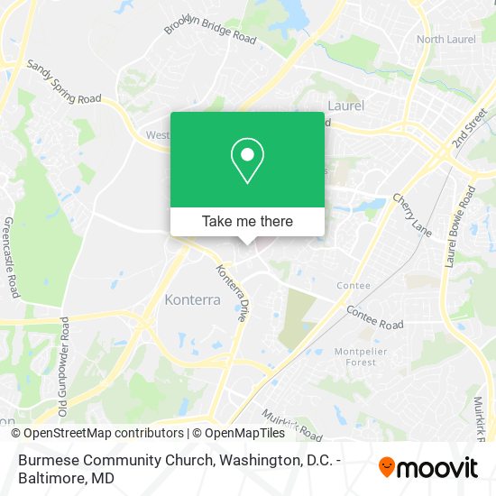 Mapa de Burmese Community Church