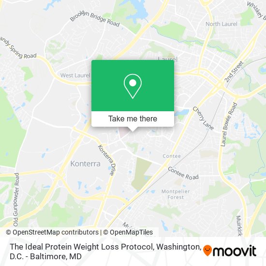 Mapa de The Ideal Protein Weight Loss Protocol